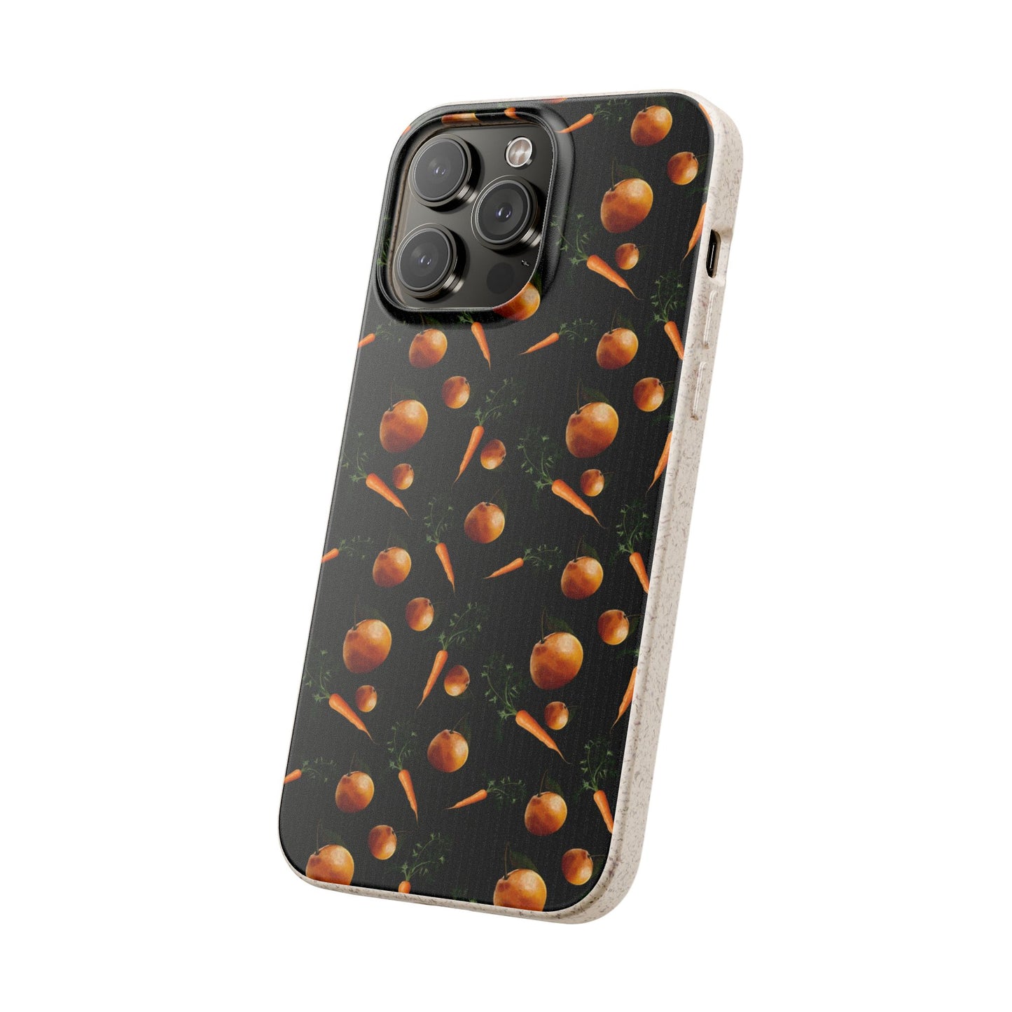 Biodegradable Orange and Carrot Pattern Phone Case
