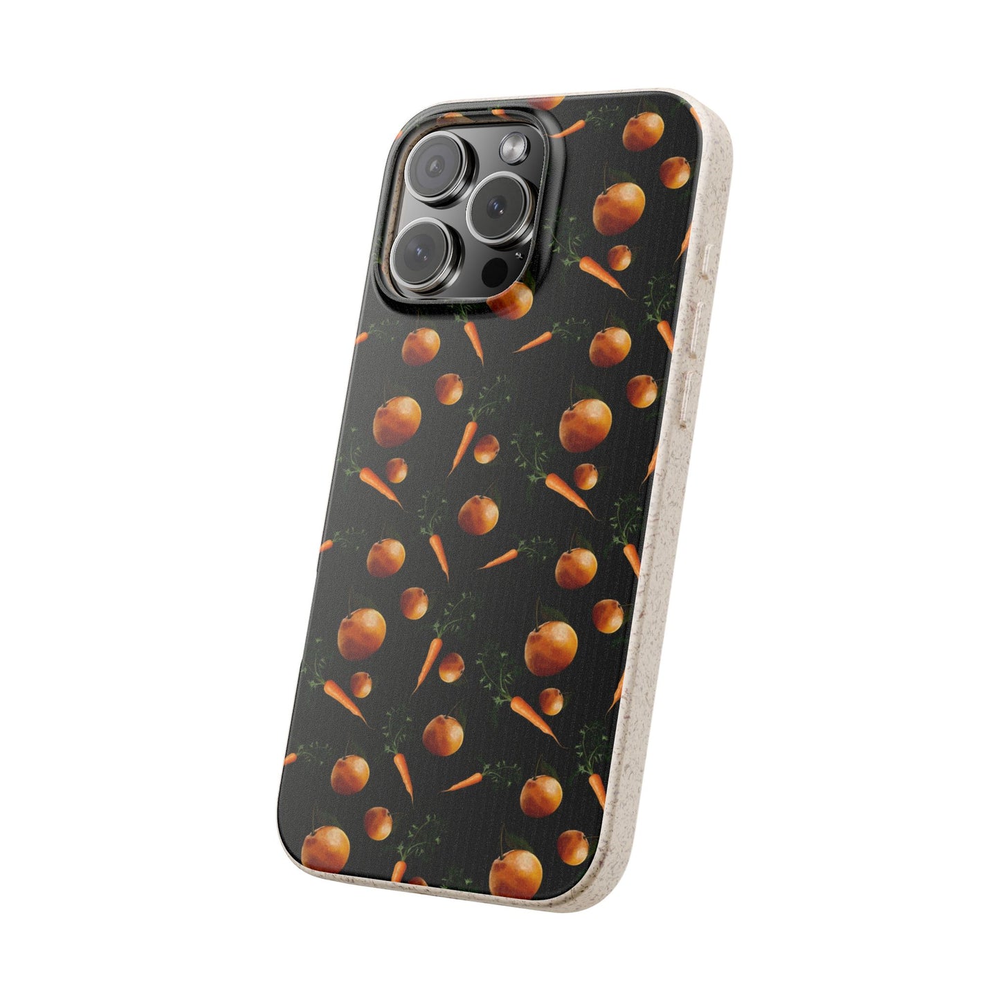 Biodegradable Orange and Carrot Pattern Phone Case