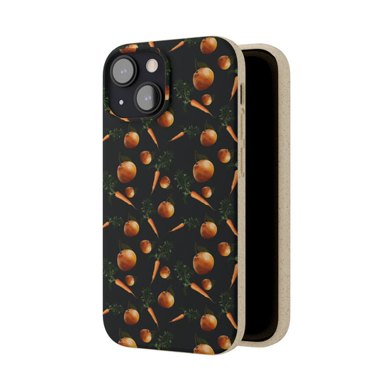 Biodegradable Orange and Carrot Pattern Phone Case