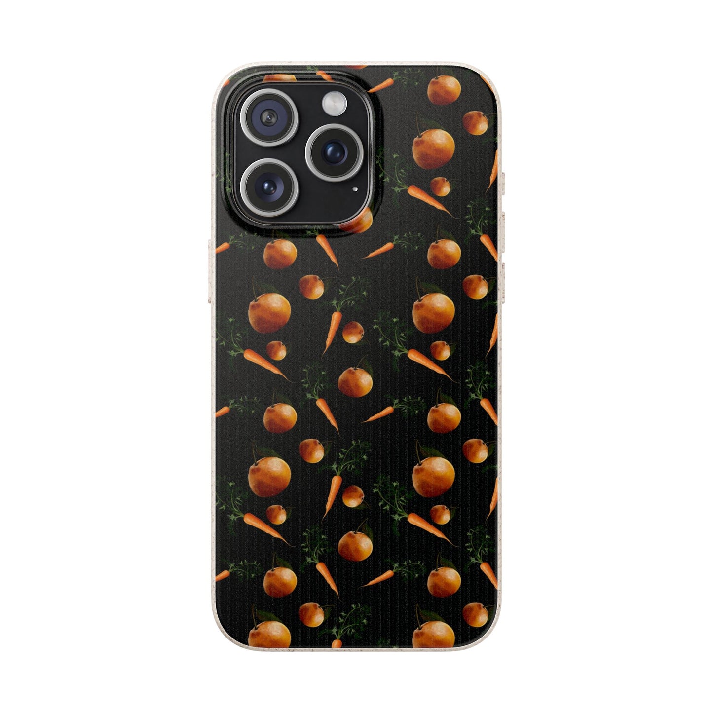 Biodegradable Orange and Carrot Pattern Phone Case
