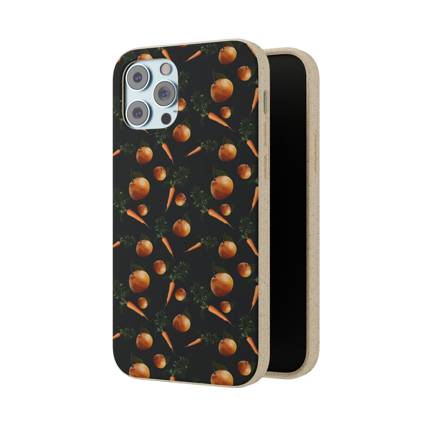 Biodegradable Orange and Carrot Pattern Phone Case