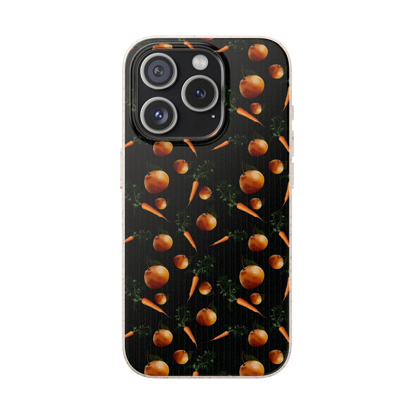 Biodegradable Orange and Carrot Pattern Phone Case