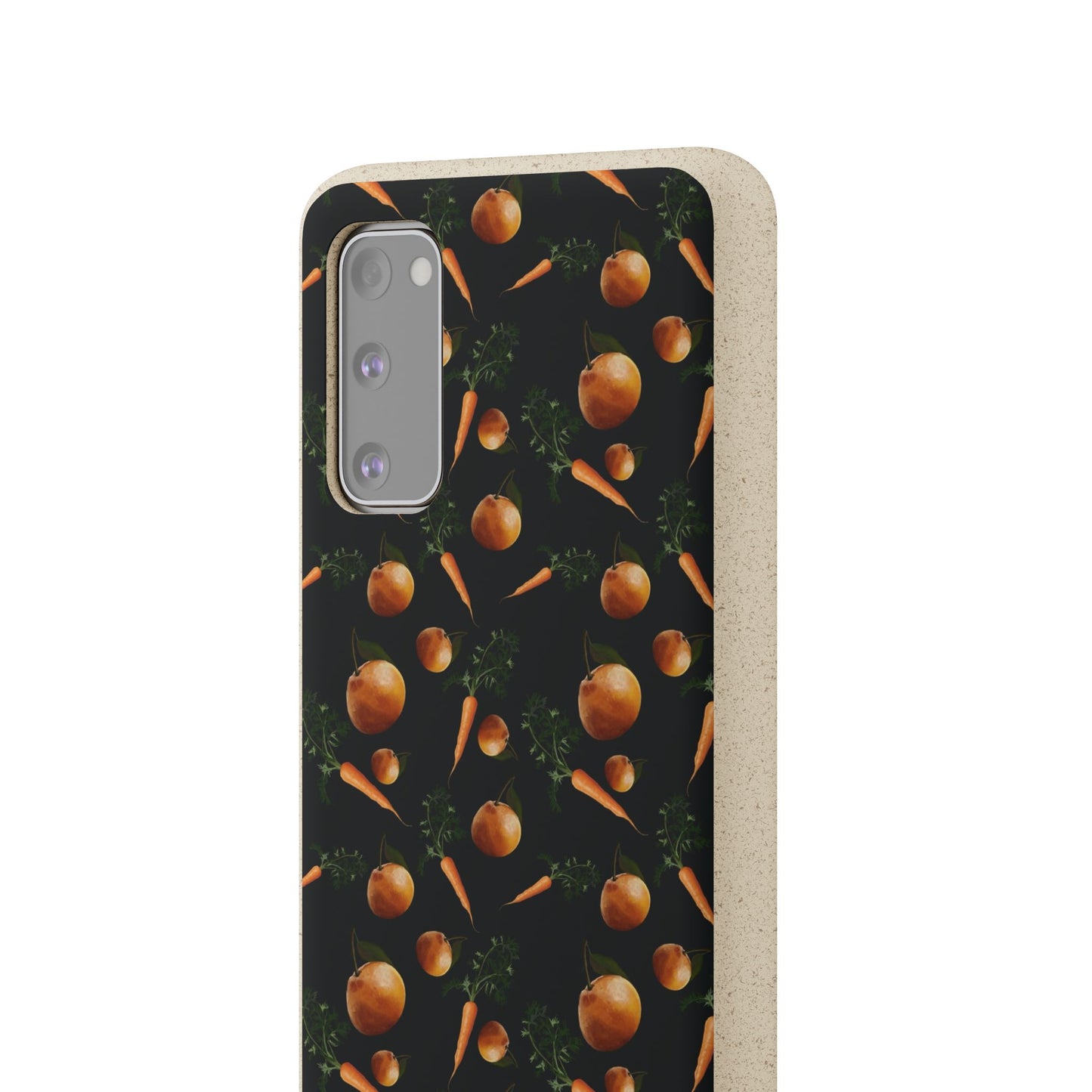 Biodegradable Orange and Carrot Pattern Phone Case