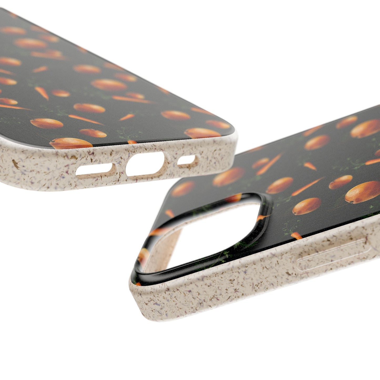 Biodegradable Orange and Carrot Pattern Phone Case