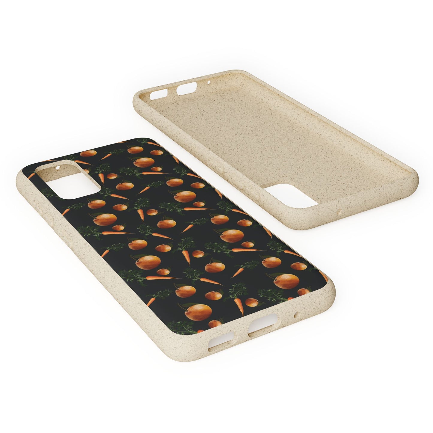 Biodegradable Orange and Carrot Pattern Phone Case