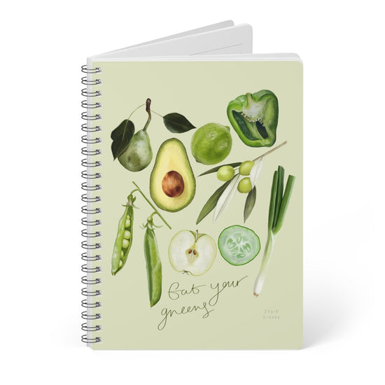 Eat Your Greens Spiral Notebook