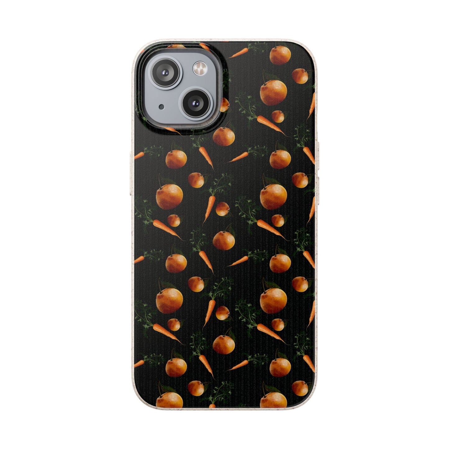 Biodegradable Orange and Carrot Pattern Phone Case
