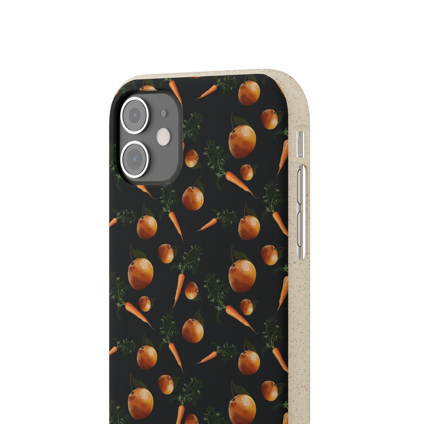 Biodegradable Orange and Carrot Pattern Phone Case