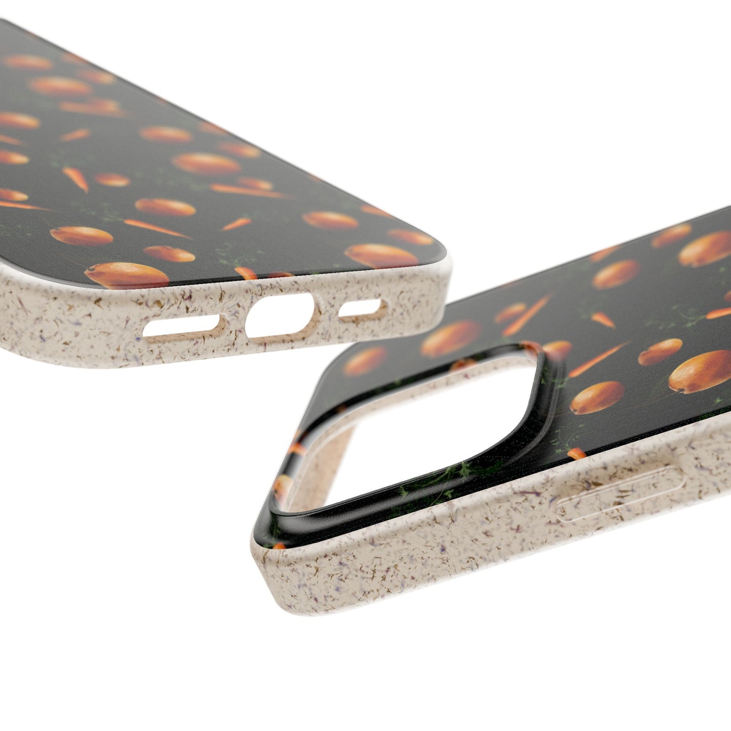 Biodegradable Orange and Carrot Pattern Phone Case