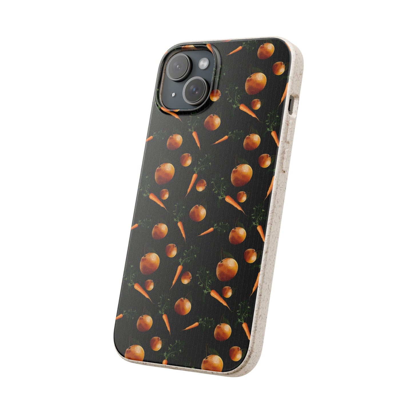 Biodegradable Orange and Carrot Pattern Phone Case