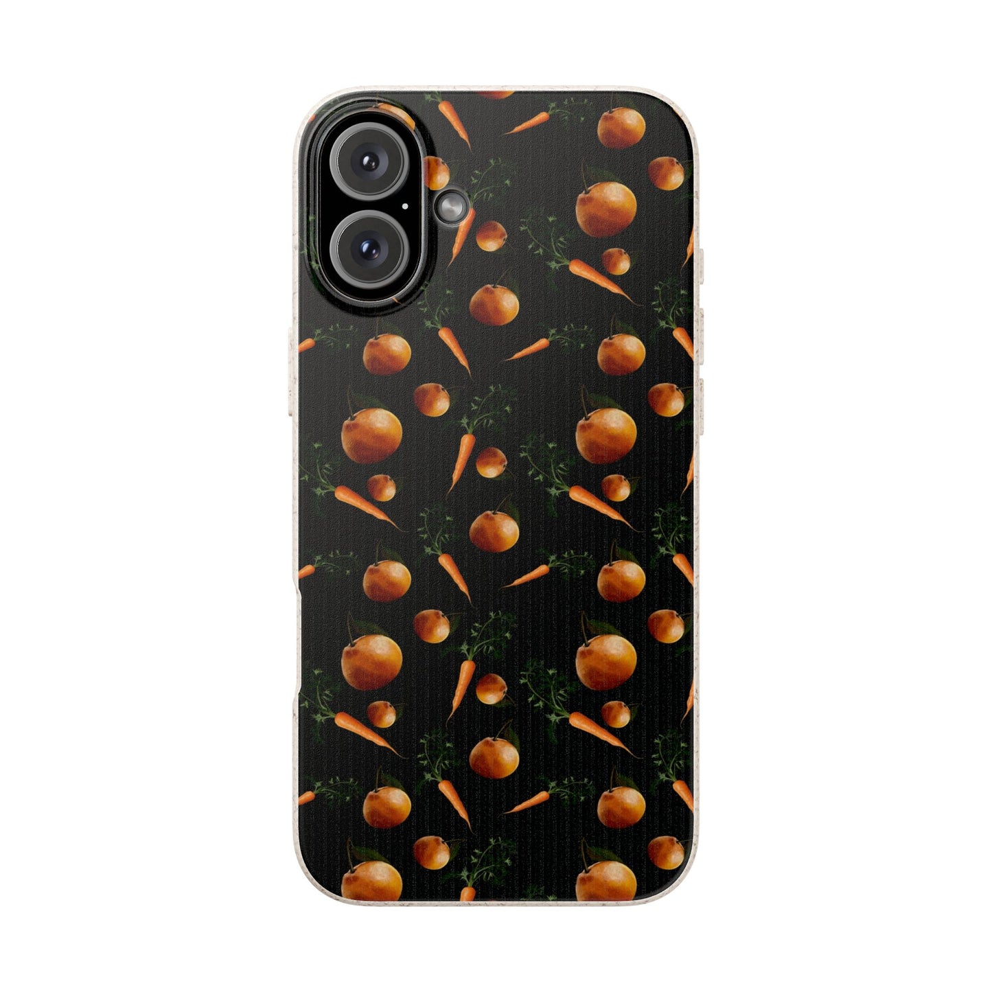 Biodegradable Orange and Carrot Pattern Phone Case