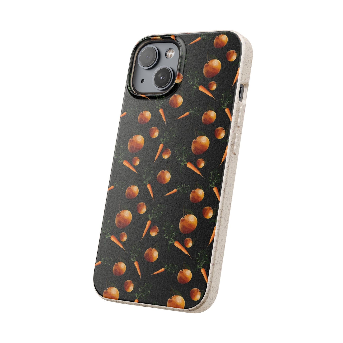 Biodegradable Orange and Carrot Pattern Phone Case