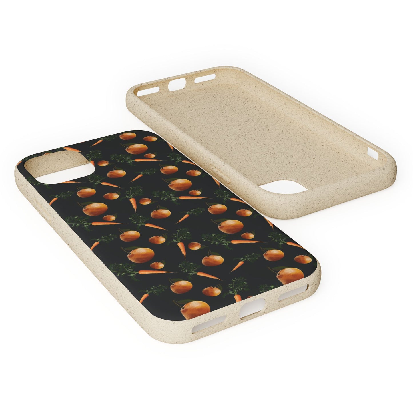 Biodegradable Orange and Carrot Pattern Phone Case