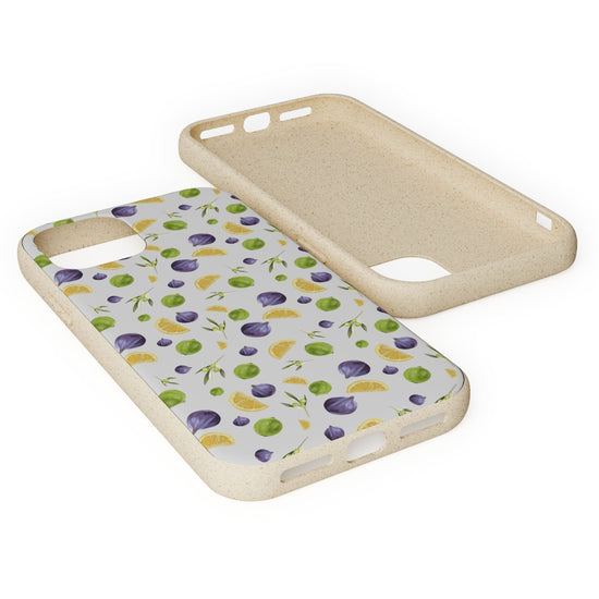 Biodegradable Citrus, Mediterranean Fig Pattern Phone Case