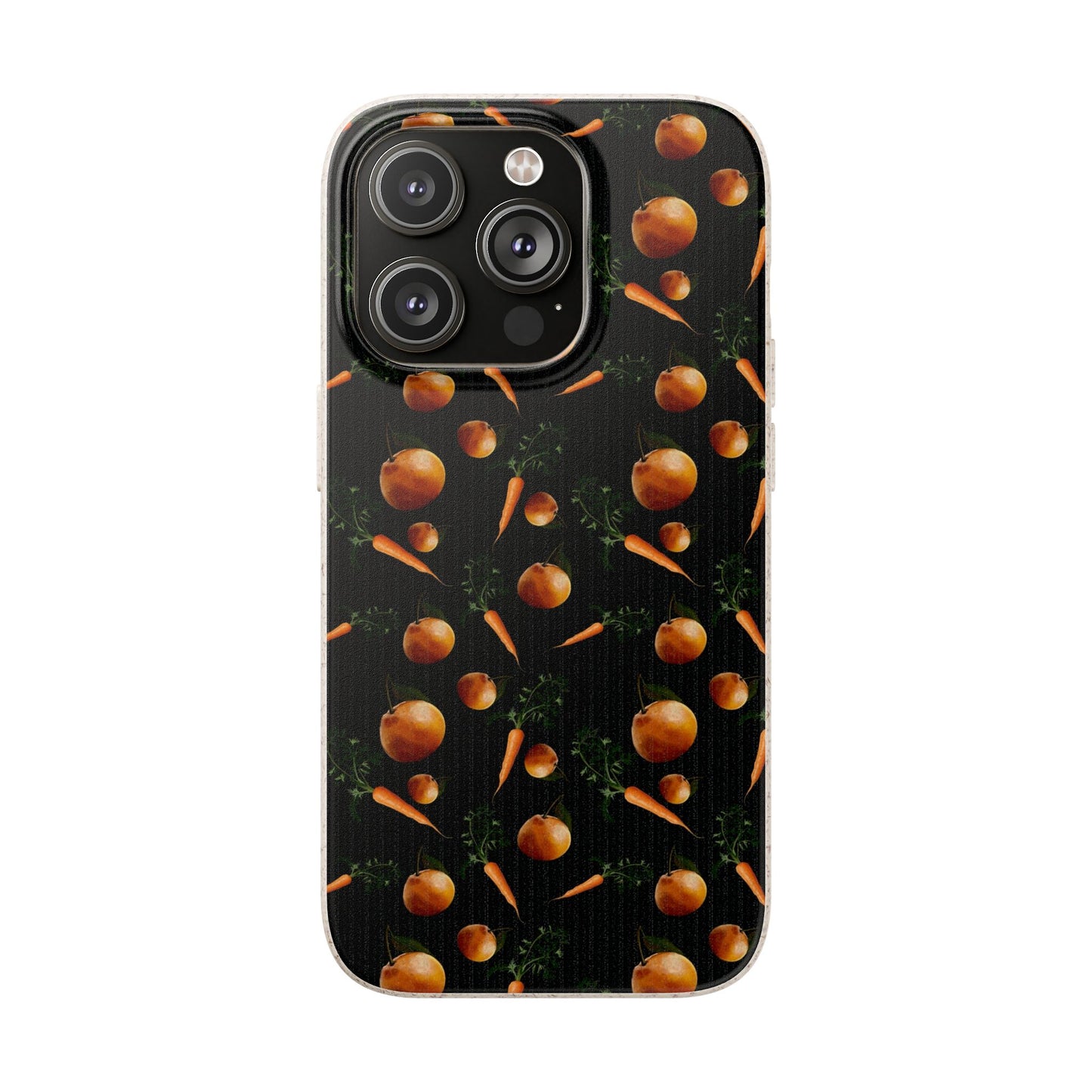 Biodegradable Orange and Carrot Pattern Phone Case