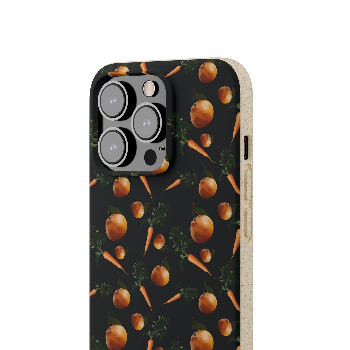 Biodegradable Orange and Carrot Pattern Phone Case
