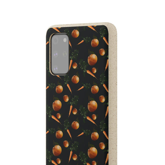 Biodegradable Orange and Carrot Pattern Phone Case