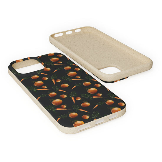 Biodegradable Orange and Carrot Pattern Phone Case