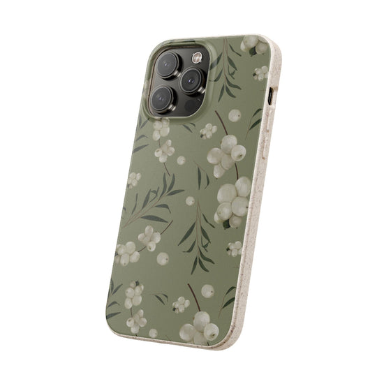 Biodegradable Snowberries and Willow Pattern Phone Case