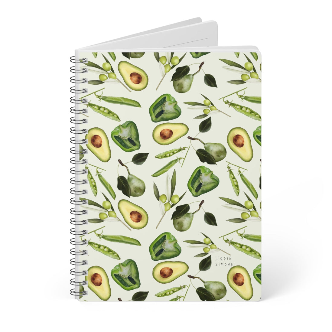 Green Vegetable Spiral Notebook