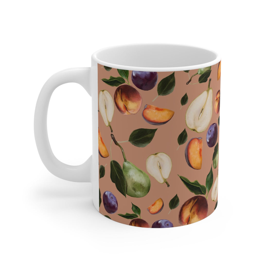 Fruit Medley Print Ceramic Mug