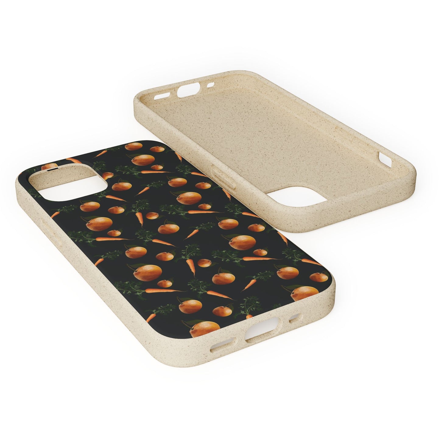 Biodegradable Orange and Carrot Pattern Phone Case