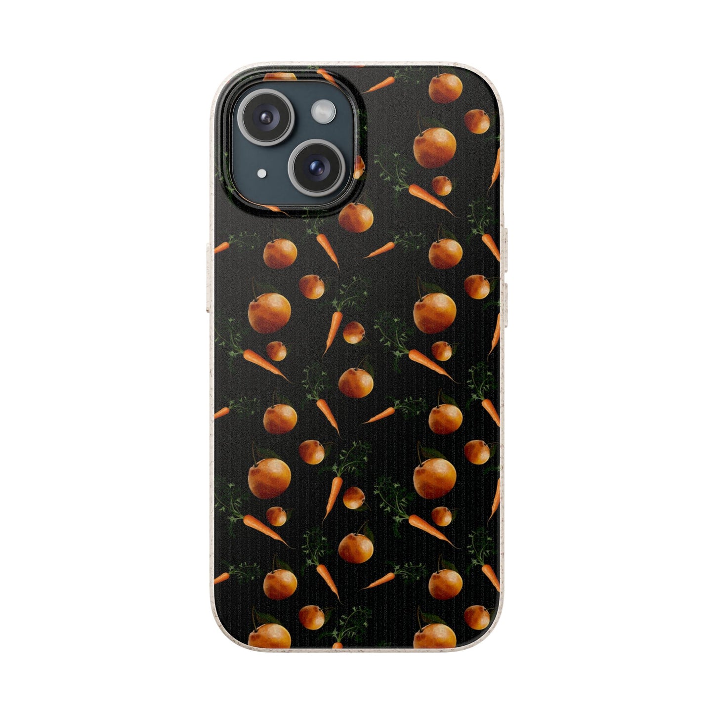 Biodegradable Orange and Carrot Pattern Phone Case