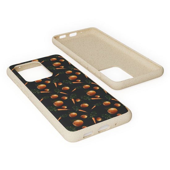 Biodegradable Orange and Carrot Pattern Phone Case
