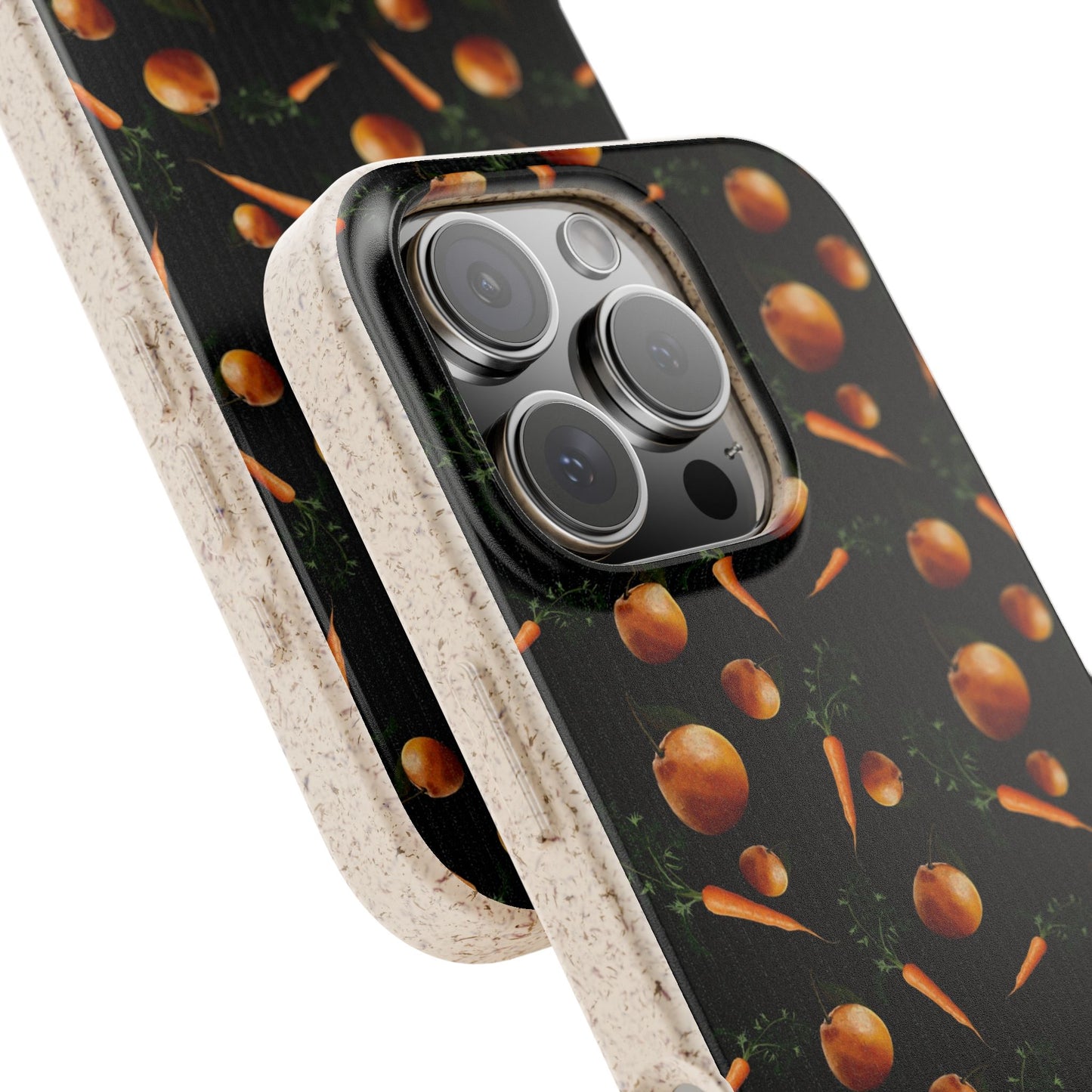 Biodegradable Orange and Carrot Pattern Phone Case