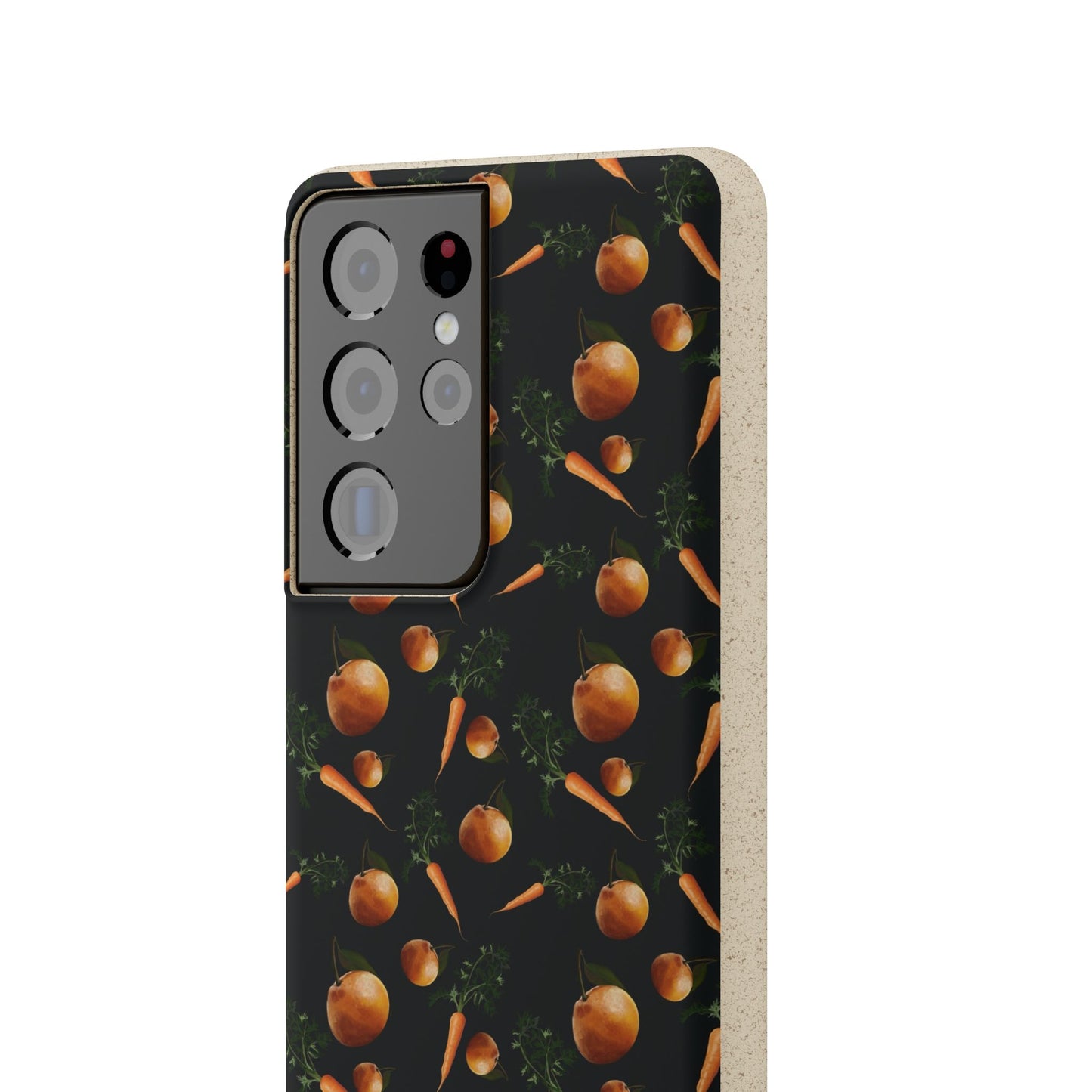 Biodegradable Orange and Carrot Pattern Phone Case