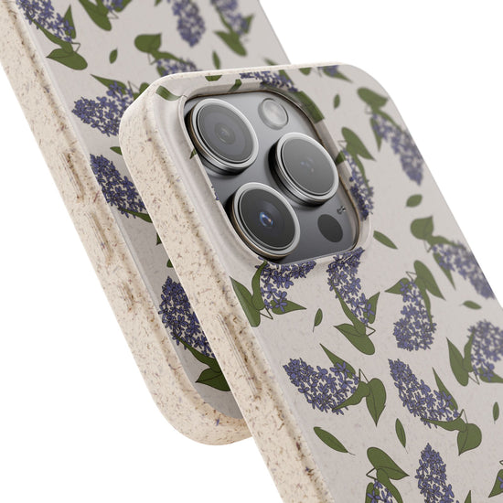 Purple Lilac Pattern Phone Case