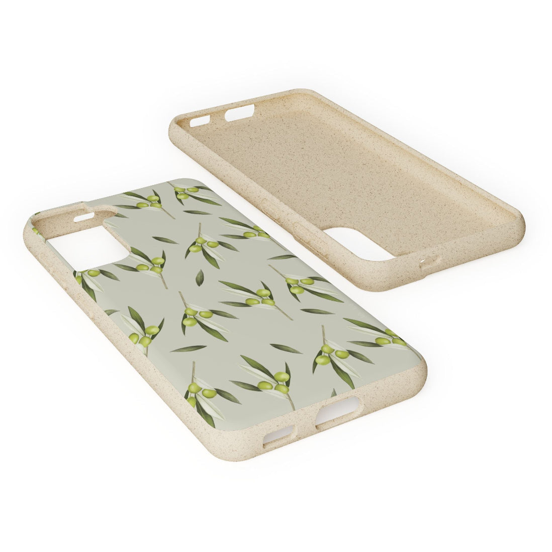 Biodegradable Mediterranean Olive Pattern Phone Case