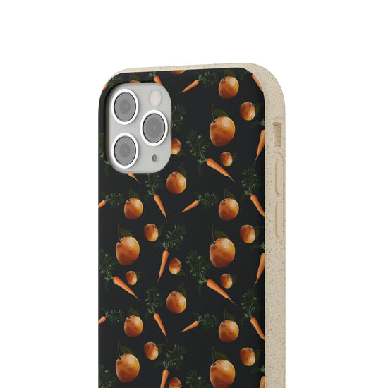 Biodegradable Orange and Carrot Pattern Phone Case