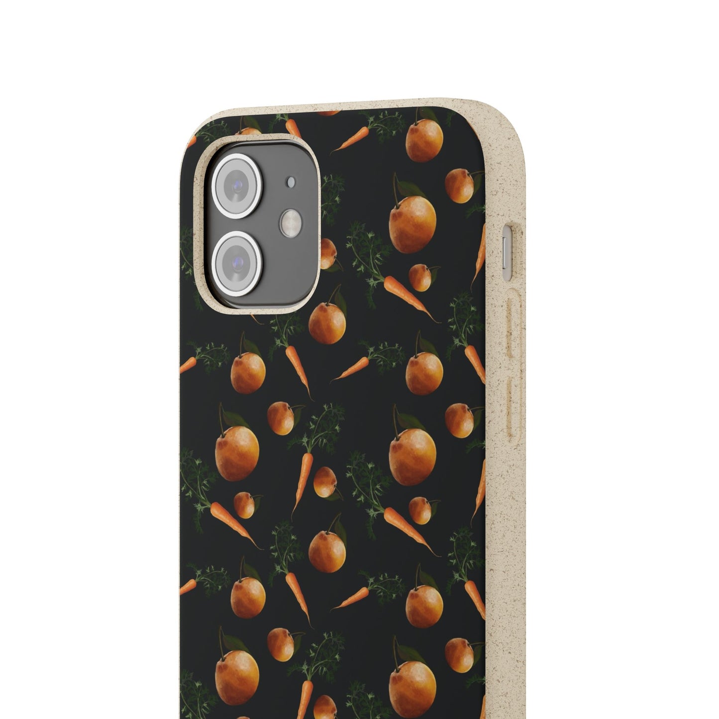 Biodegradable Orange and Carrot Pattern Phone Case