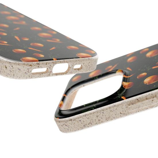 Biodegradable Orange and Carrot Pattern Phone Case