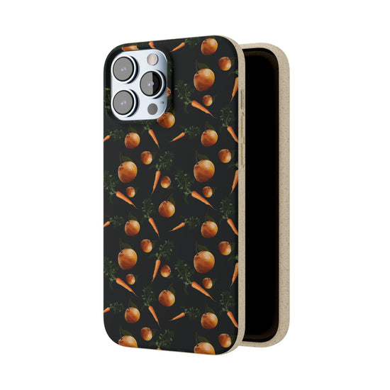 Biodegradable Orange and Carrot Pattern Phone Case