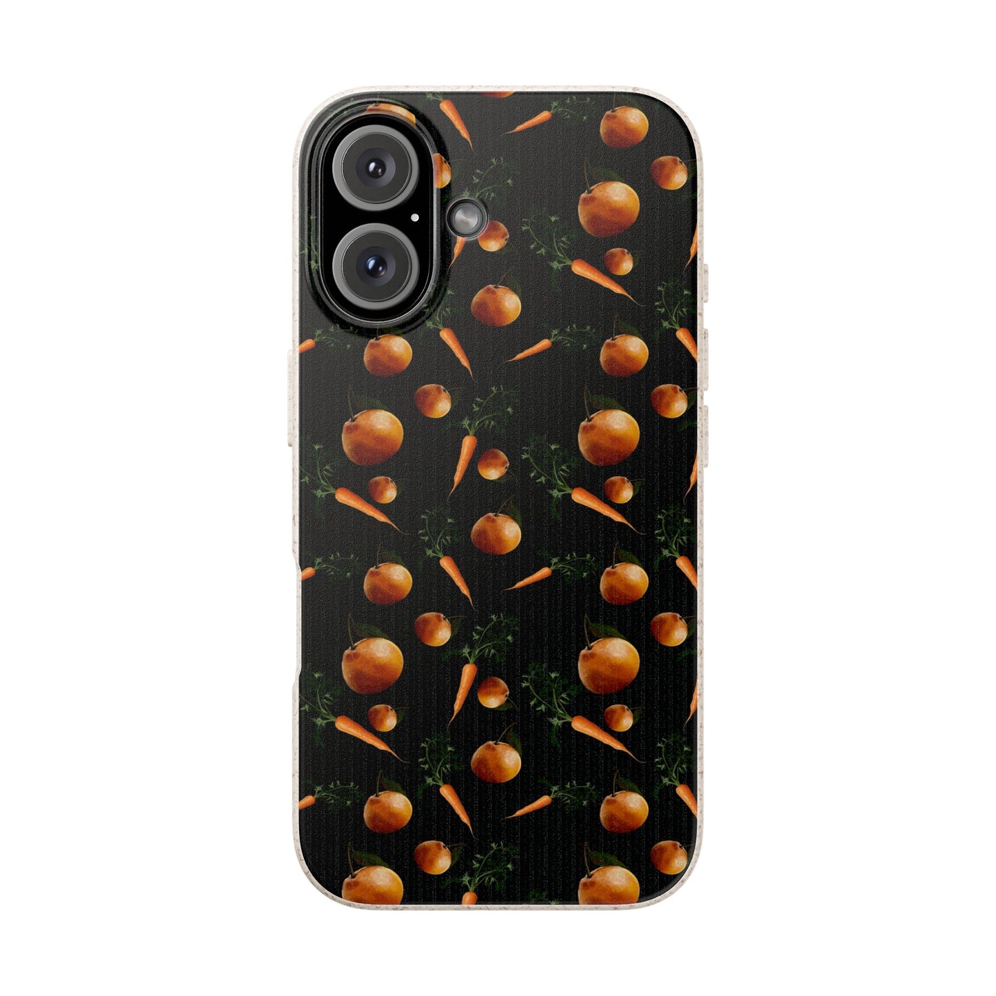 Biodegradable Orange and Carrot Pattern Phone Case