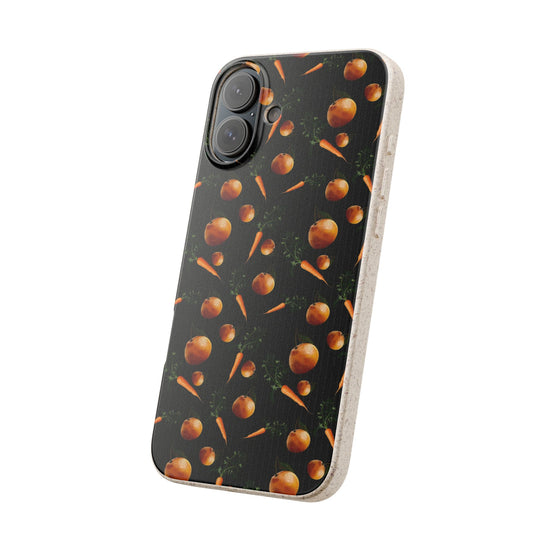 Biodegradable Orange and Carrot Pattern Phone Case