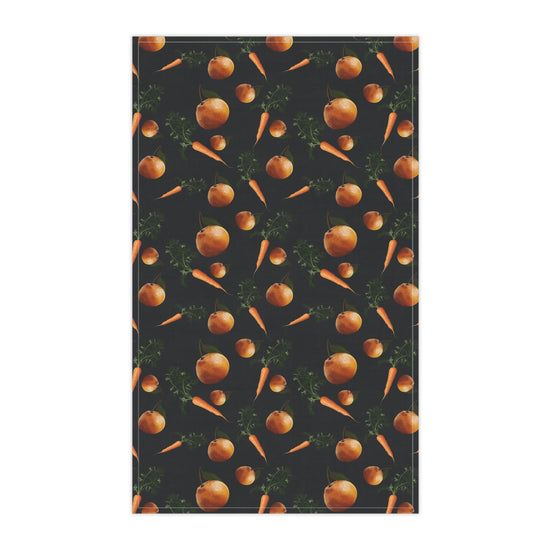 Orange and Carrot Tea Towel