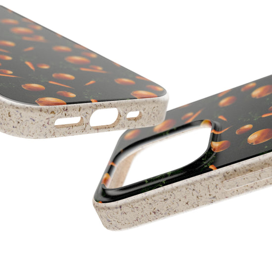 Biodegradable Orange and Carrot Pattern Phone Case