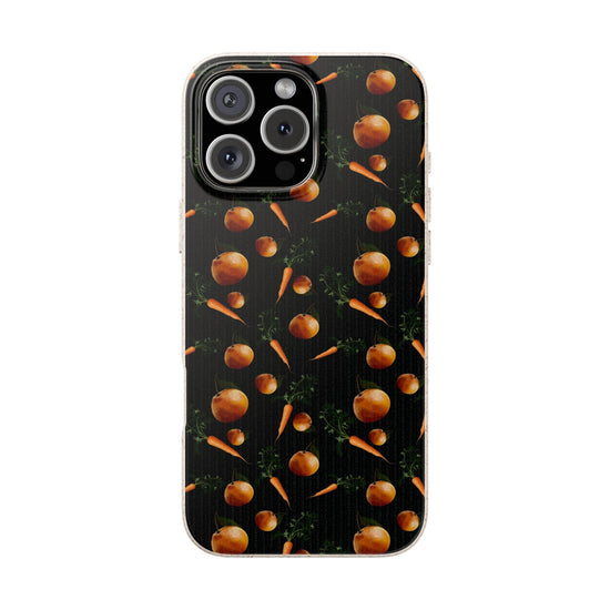 Biodegradable Orange and Carrot Pattern Phone Case