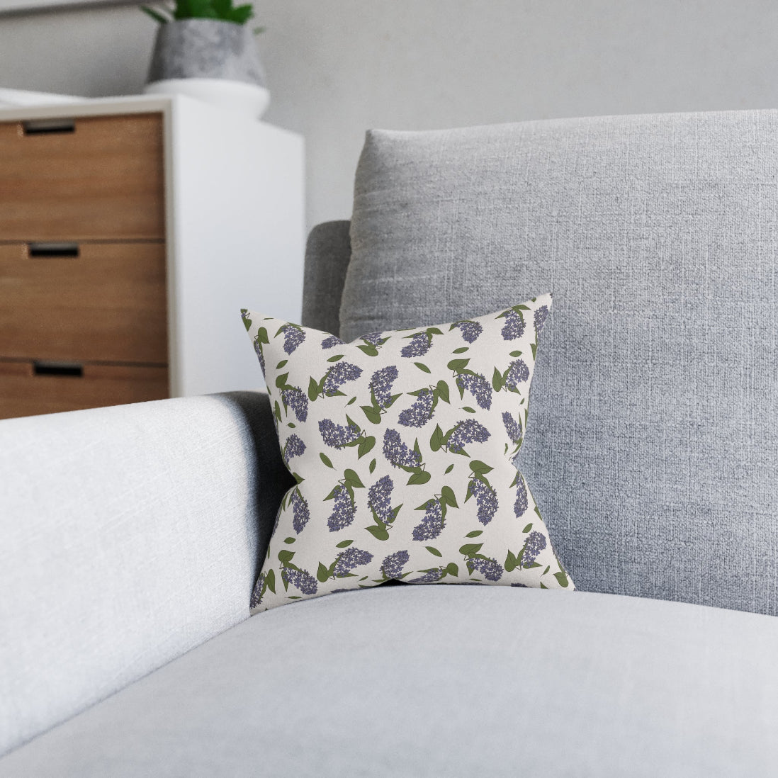 Purple Lilac Cushion