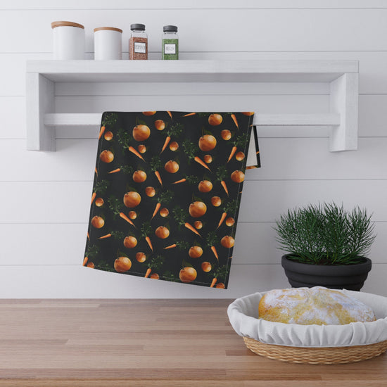 Orange and Carrot Tea Towel