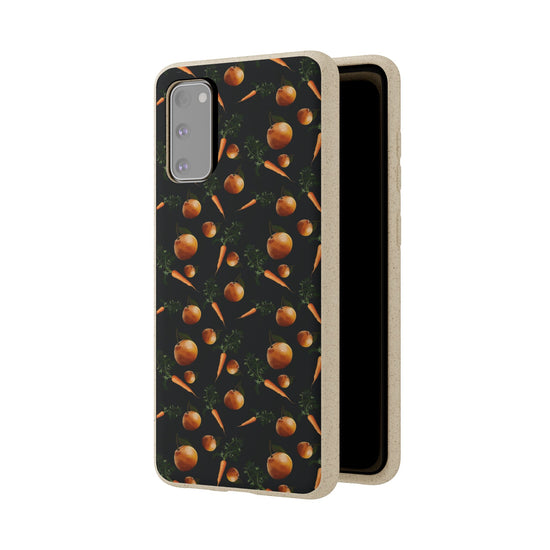 Biodegradable Orange and Carrot Pattern Phone Case