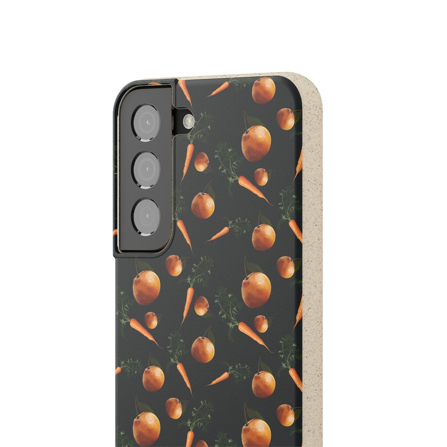 Biodegradable Orange and Carrot Pattern Phone Case