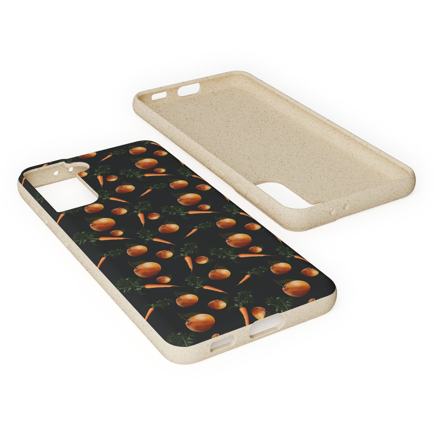 Biodegradable Orange and Carrot Pattern Phone Case