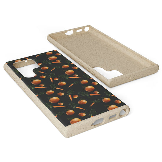 Biodegradable Orange and Carrot Pattern Phone Case