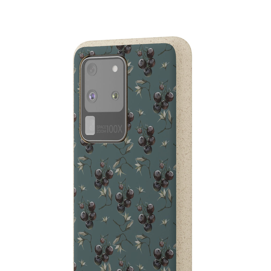 Purple Tomato Pattern Biodegradable Phone Case