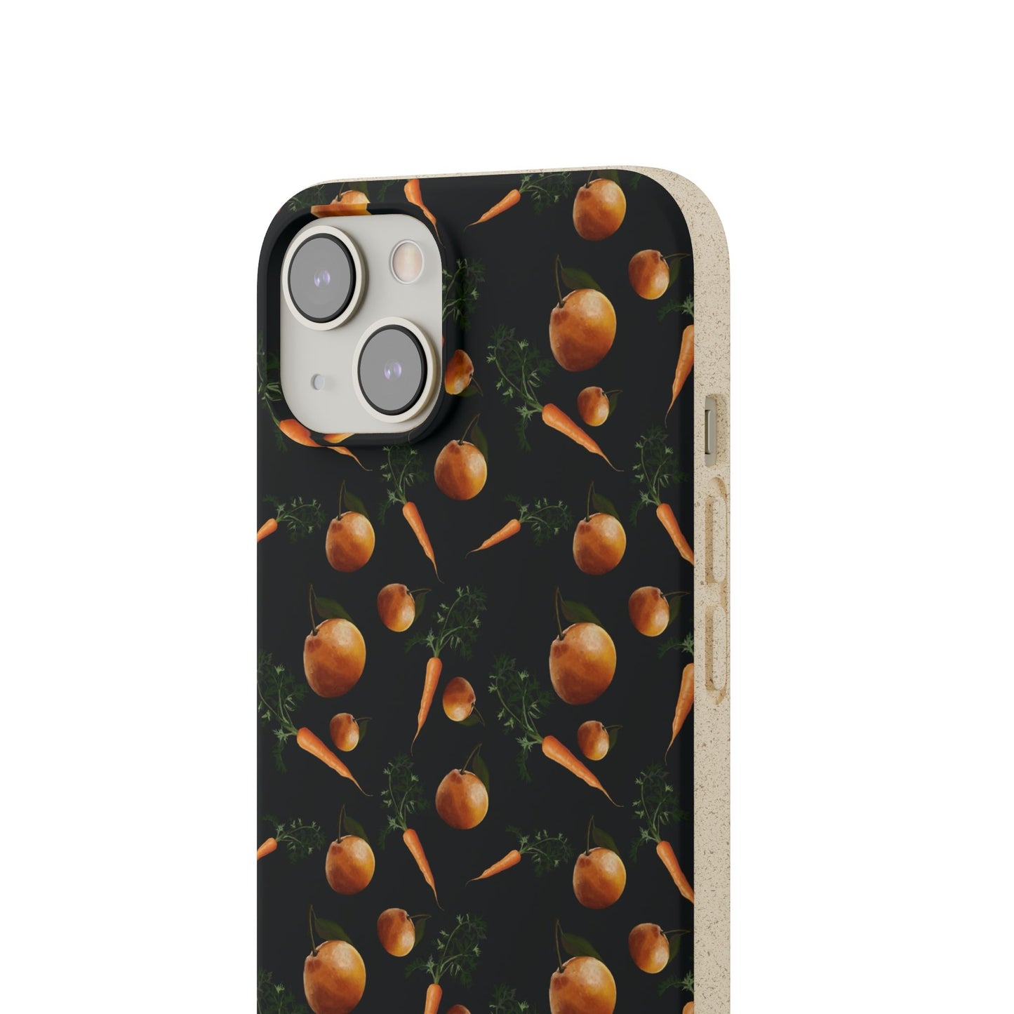 Biodegradable Orange and Carrot Pattern Phone Case