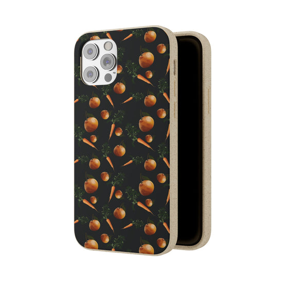 Biodegradable Orange and Carrot Pattern Phone Case